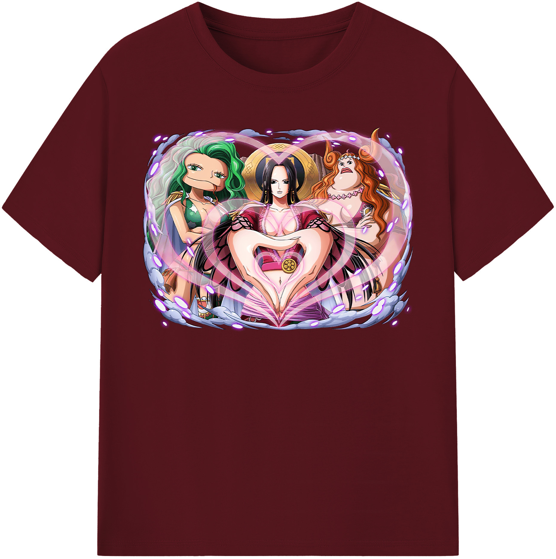 ワンピース ボア・ハンコック ONE PIECE Boa·Hancock 綿100％半袖Tシャツ（フロントプリント）